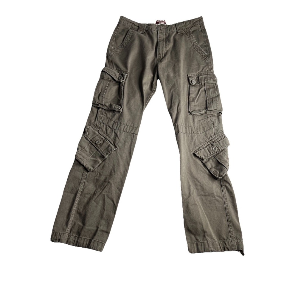 Matchstick Cargo Pants Mens 32 Grunge Japanese Fashion Baggy Relaxed Pockets